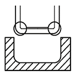 bottom radius roller burnishing